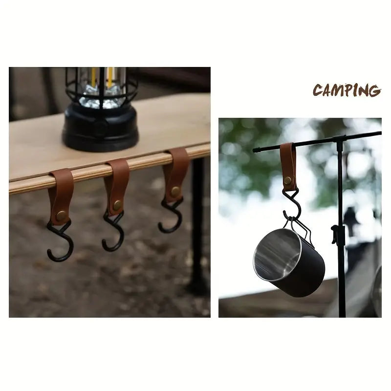Black Skateboard Shape Courtyard Camping Table - Foldable & Lightweight-2