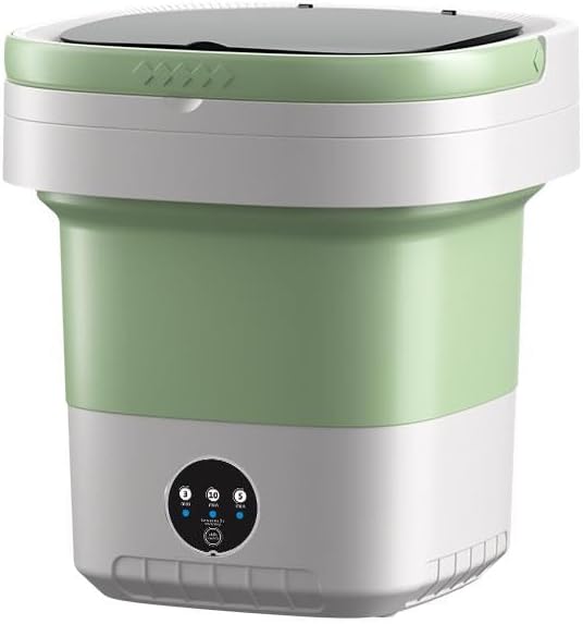 20L Foldable Portable Washing Machine, 45dB Ultra Quiet 3 Modes Mini Washer with Spin Basket, No Installation Compact Washer for Travel RV Dorm Apartment Camping, Baby Clothes Underwear Socks Jansha Store