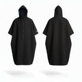 Quick Dry Hooded Surf Poncho Towel Robe-0
