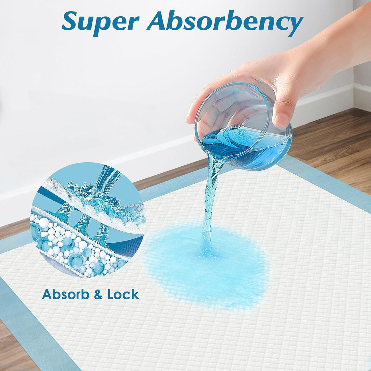 50 Count 30” x 36” Super Absorbency Disposable Underpads - Jansha Store
