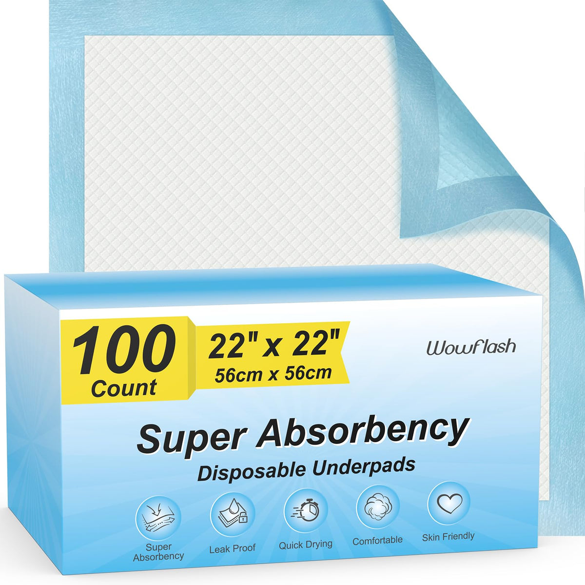 50 Count 30” x 36” Super Absorbency Disposable Underpads - Jansha Store
