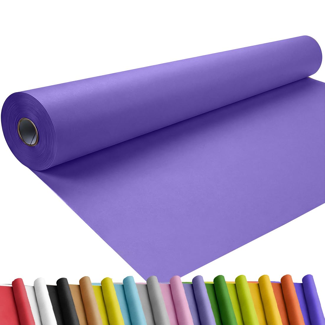 SMART&CASUAL 36" x 1,500" (125') Brown Kraft Craft Paper Roll for Gift Wrapping Bulletin Board Bouquet Flower Art Packing Parcel Table Covering 70GSM 50LB (Brown, 36" x 125') Jansha Store