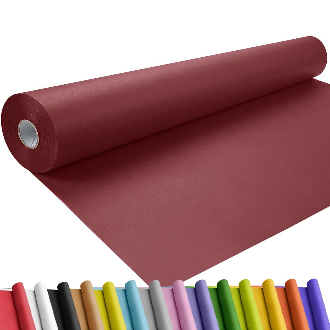 SMART&CASUAL 36" x 1,500" (125') Brown Kraft Craft Paper Roll for Gift Wrapping Bulletin Board Bouquet Flower Art Packing Parcel Table Covering 70GSM 50LB (Brown, 36" x 125') Jansha Store