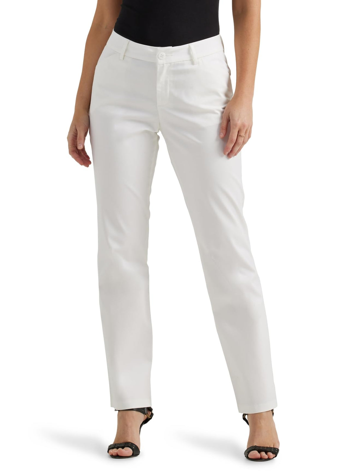 Lee Women's Wrinkle Free Relaxed Fit Straight Leg Pant Jansha Store