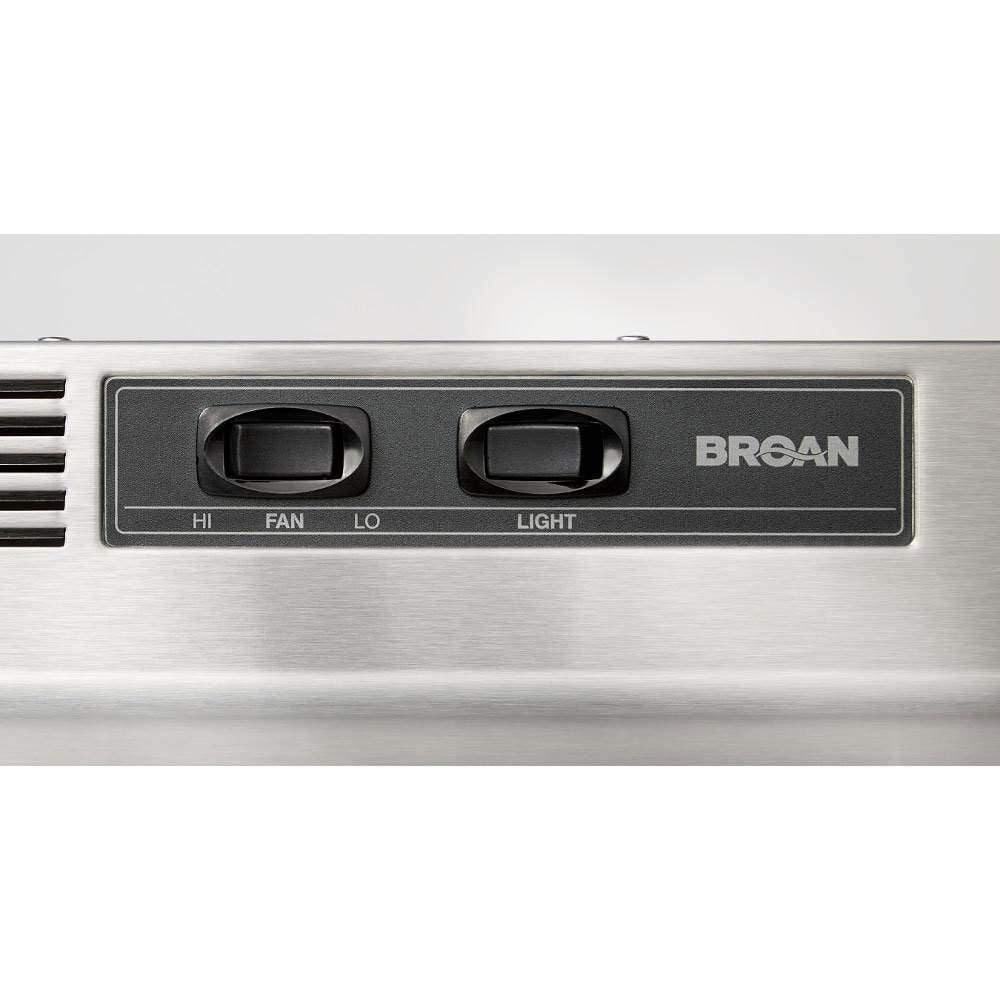 Broan-NuTone 413023 Ductless Range Hood Insert with Light, Exhaust Fan for Under Cabinet, 30-Inch, Black Jansha Store