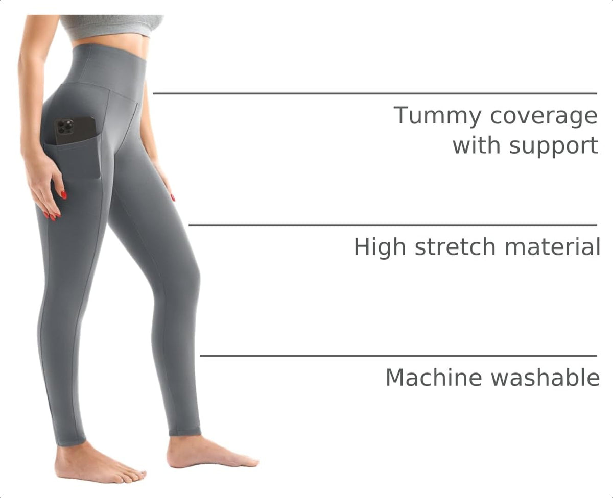 Walifrey Leggings with Pockets for Women Jansha Store