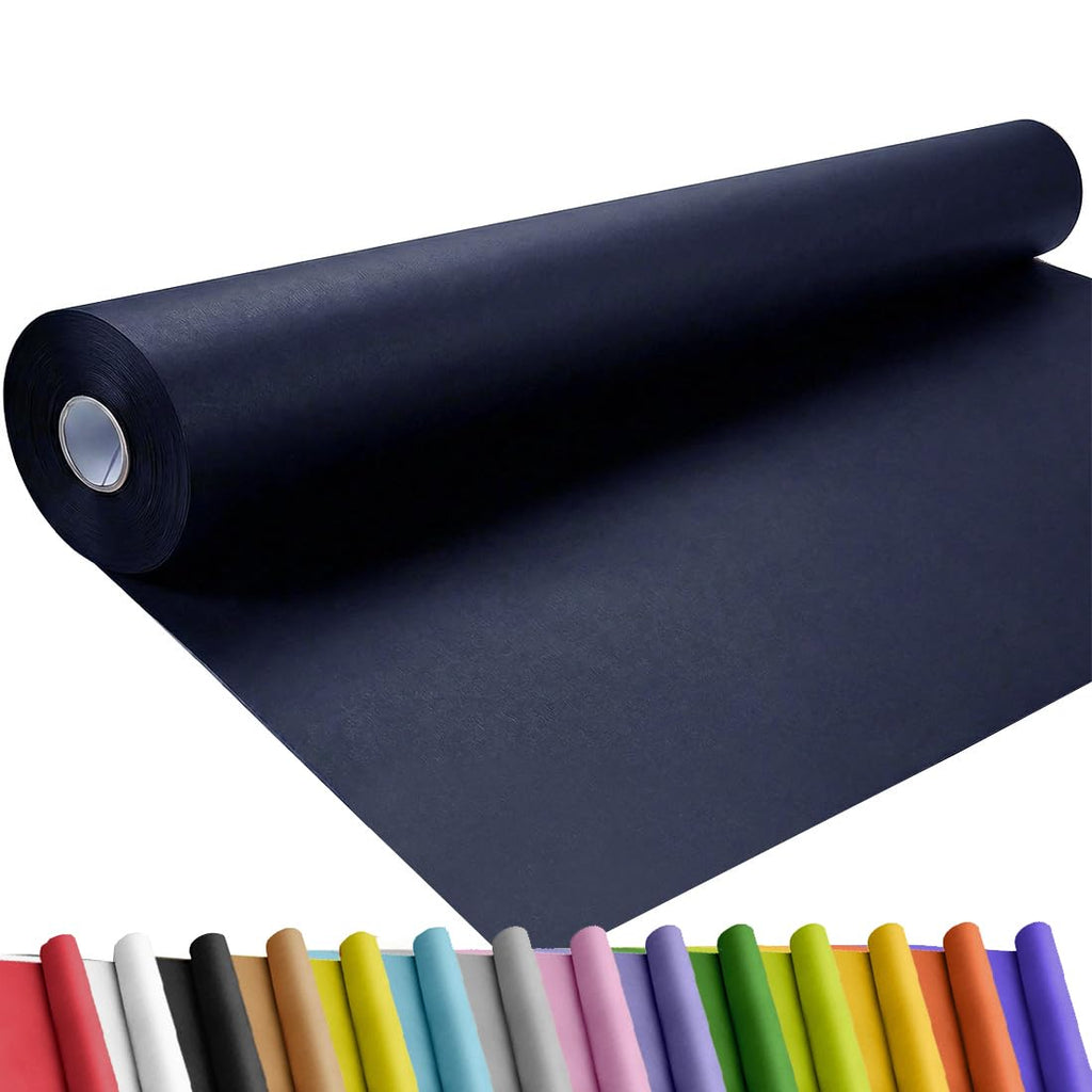 SMART&CASUAL 36" x 1,500" (125') Brown Kraft Craft Paper Roll for Gift Wrapping Bulletin Board Bouquet Flower Art Packing Parcel Table Covering 70GSM 50LB (Brown, 36" x 125') Jansha Store