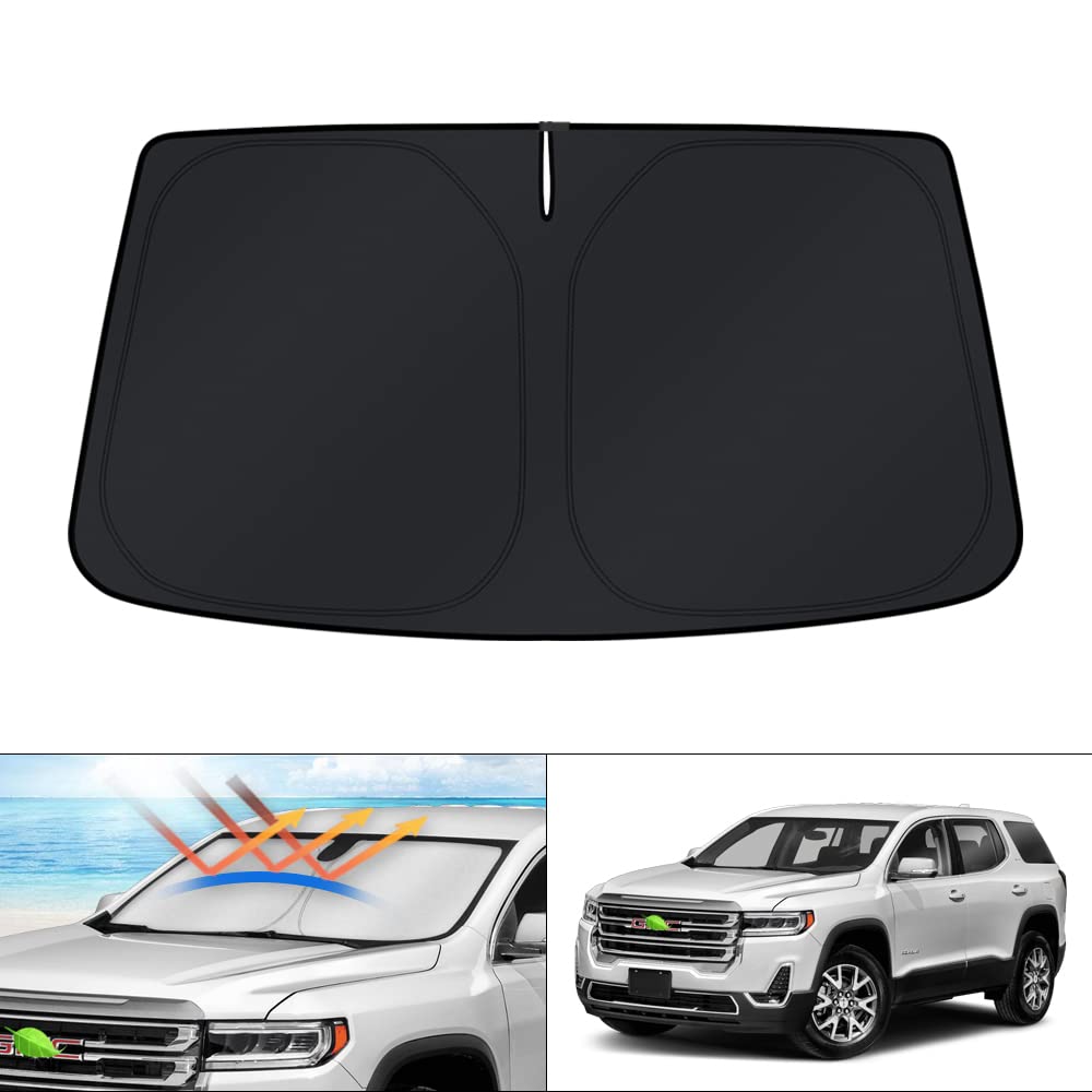 KUST Windshield Sun Shade for 2017-2026 Tesla Model Y/Model 3 Sunshade Accessories (Fit 2025-2026 Model Y Juniper / 2024 Model 3 Highland) Upgraded Foldable Sunshade, Blocks UV Rays Keep Car Cool Jansha Store