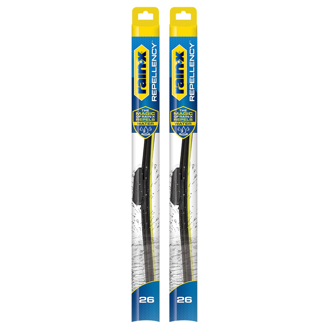 Rain-X 810363 Repellency Water Repellent Wiper Blades, 22" Windshield Wipers (Pack of 2), All Weather Streak-Free for Enhanced Visibility w/Water Repellency Formula [Amazon Exclusive] Jansha Store