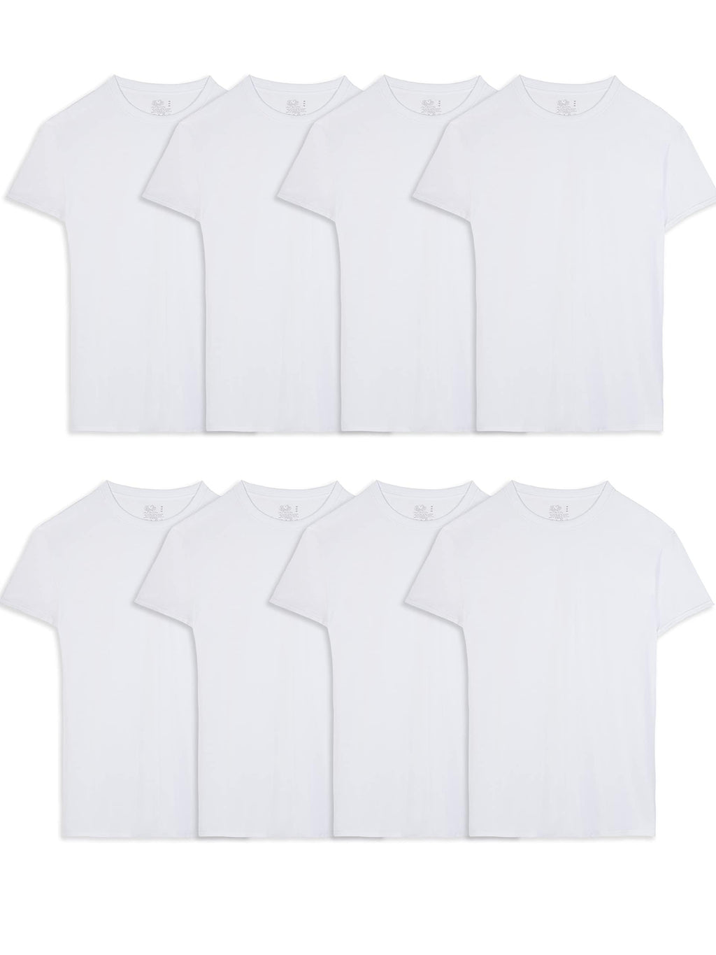 Fruit of The Loom Men's Crew Tee Undershirts, Moisture Wicking & Tag Free, Also Available in Big & Tall Jansha Store