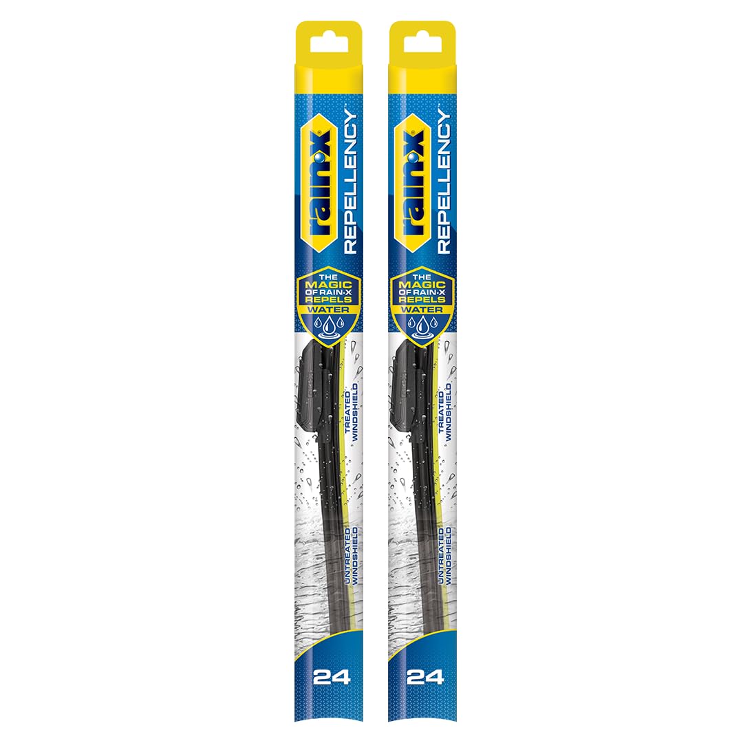Rain-X 810363 Repellency Water Repellent Wiper Blades, 22" Windshield Wipers (Pack of 2), All Weather Streak-Free for Enhanced Visibility w/Water Repellency Formula [Amazon Exclusive] Jansha Store