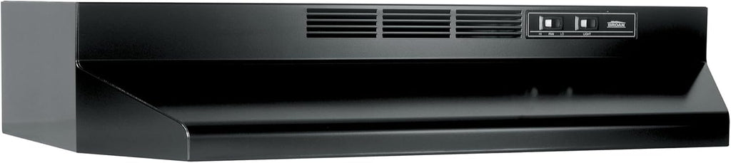 Broan-NuTone 413023 Ductless Range Hood Insert with Light, Exhaust Fan for Under Cabinet, 30-Inch, Black Jansha Store