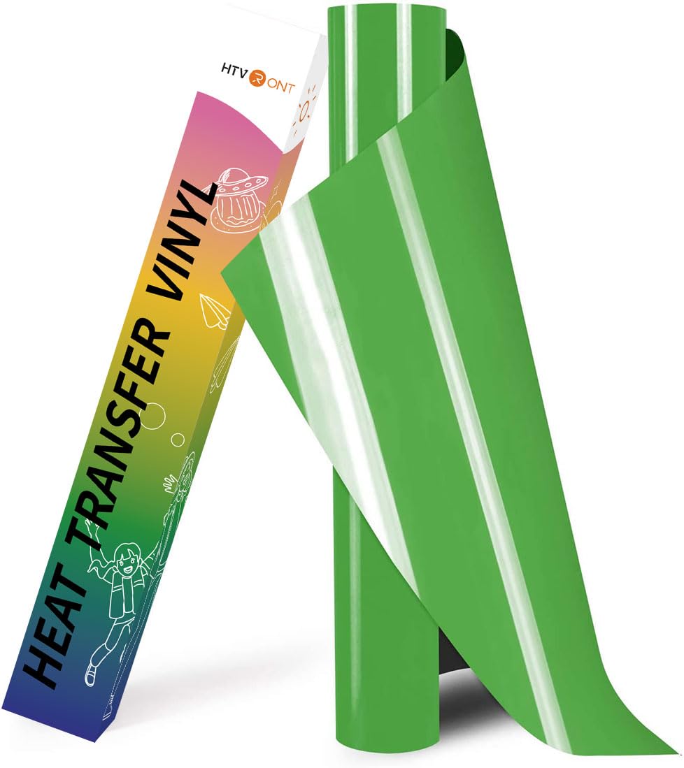 HTVRONT HTV Roll Heat Transfer Vinyl - 12" x 8ft White HTV Vinyl for Shirts Jansha Store