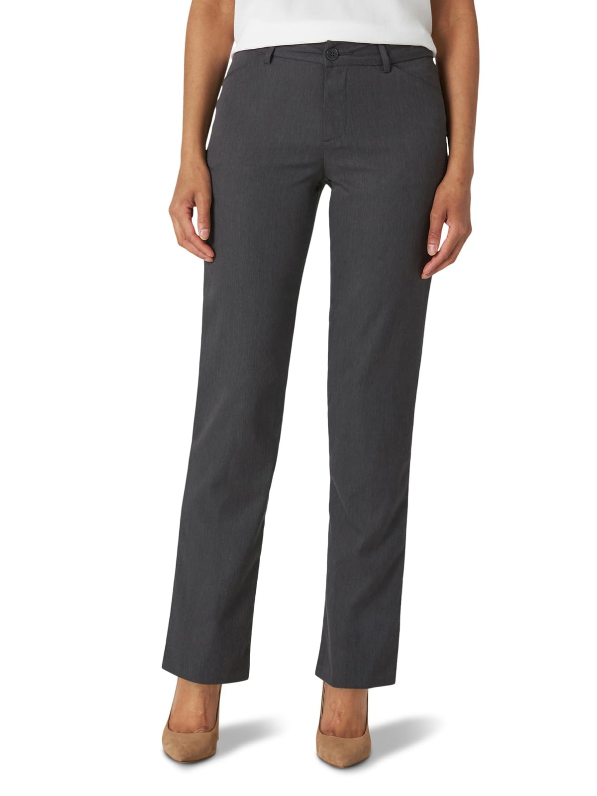 Lee Women's Wrinkle Free Relaxed Fit Straight Leg Pant Jansha Store