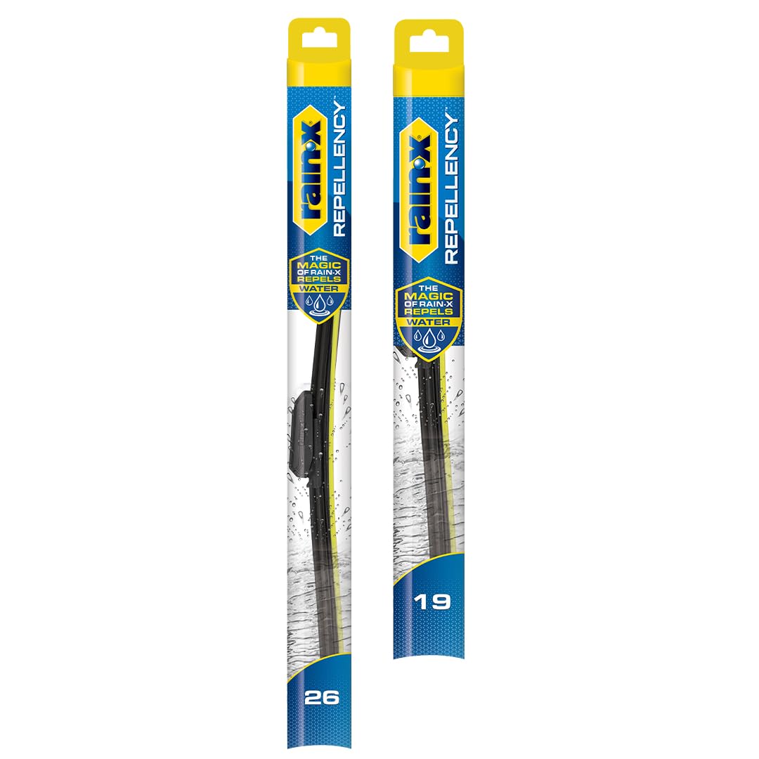 Rain-X 810363 Repellency Water Repellent Wiper Blades, 22" Windshield Wipers (Pack of 2), All Weather Streak-Free for Enhanced Visibility w/Water Repellency Formula [Amazon Exclusive] Jansha Store