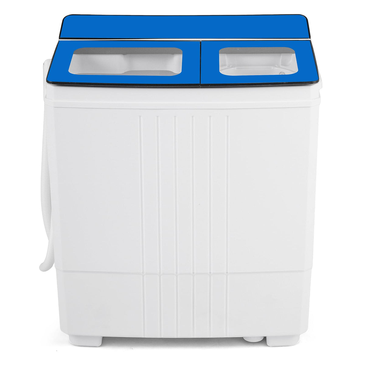 COSTWAY 26Lbs Portable Washing Machine with Built-in Drain Pump, Blue Jansha Store