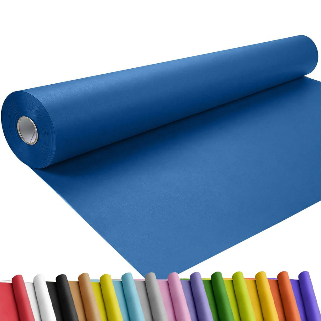 SMART&CASUAL 36" x 1,500" (125') Brown Kraft Craft Paper Roll for Gift Wrapping Bulletin Board Bouquet Flower Art Packing Parcel Table Covering 70GSM 50LB (Brown, 36" x 125') Jansha Store
