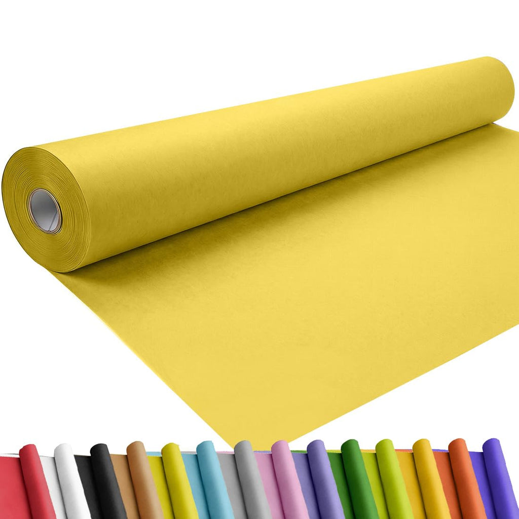SMART&CASUAL 36" x 1,500" (125') Brown Kraft Craft Paper Roll for Gift Wrapping Bulletin Board Bouquet Flower Art Packing Parcel Table Covering 70GSM 50LB (Brown, 36" x 125') Jansha Store