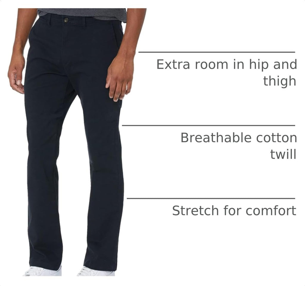 Amazon Essentials Men's Skinny-fit Stretch Chino Khaki Pant, Casual Business Wear Jansha Store
