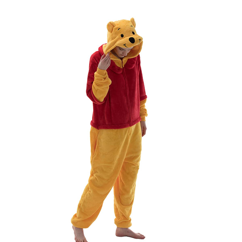 COSUSKET Snug Fit Unisex Adult Onesie Pajamas, Flannel Cosplay Animal One Piece Halloween Costume Sleepwear Homewear Jansha Store