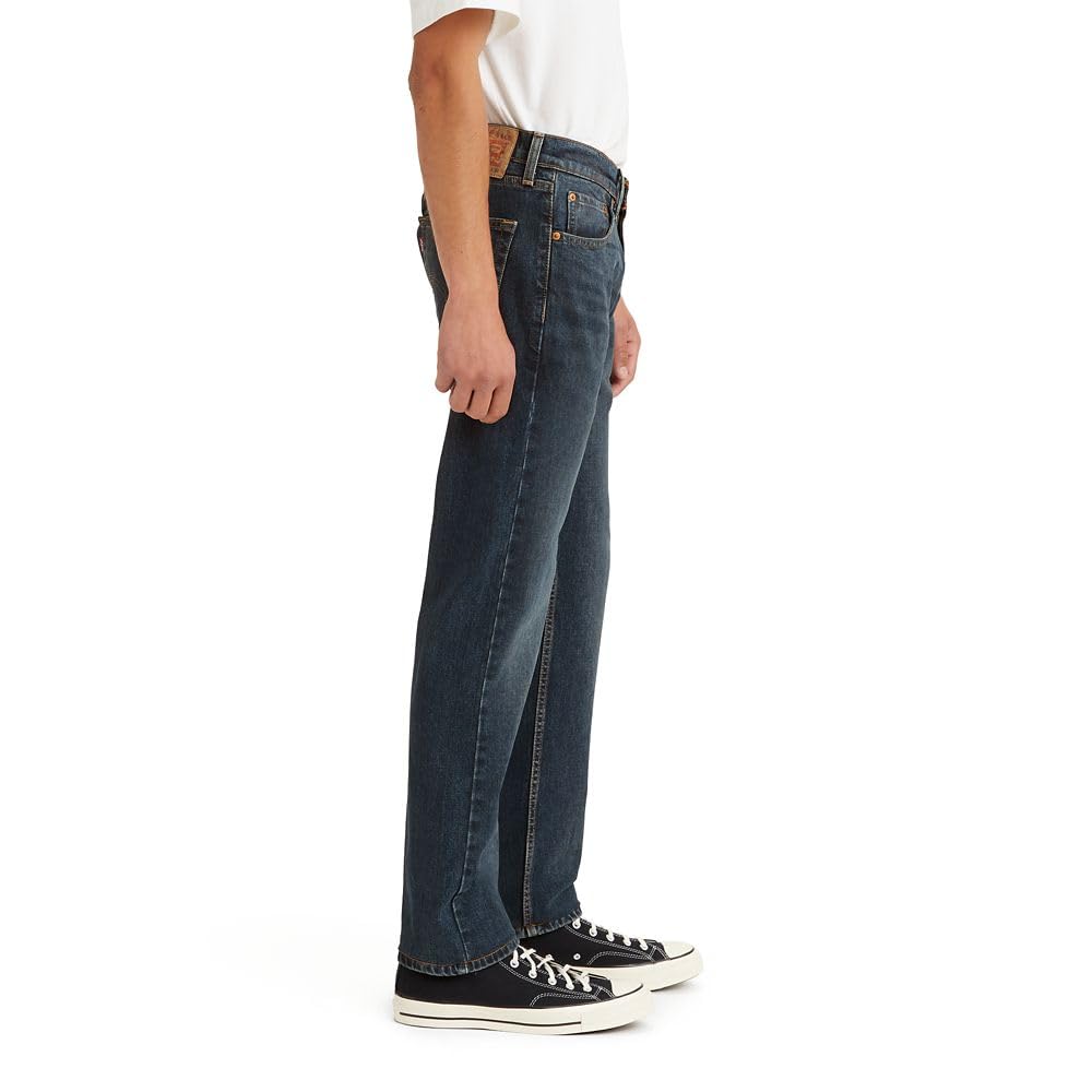 Men's 505 regular fit jeans in vintage wash, rear angle showing the yoke and pockets