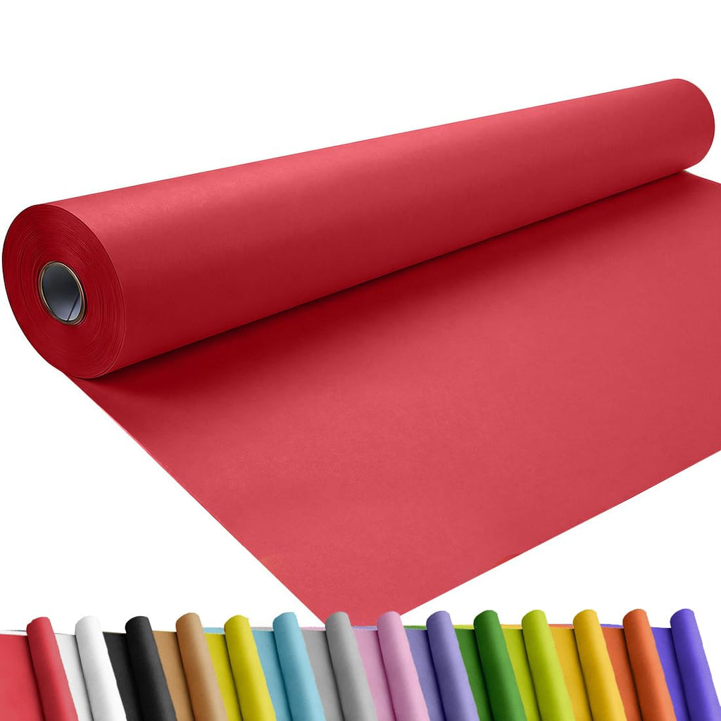 SMART&CASUAL 36" x 1,500" (125') Brown Kraft Craft Paper Roll for Gift Wrapping Bulletin Board Bouquet Flower Art Packing Parcel Table Covering 70GSM 50LB (Brown, 36" x 125') Jansha Store
