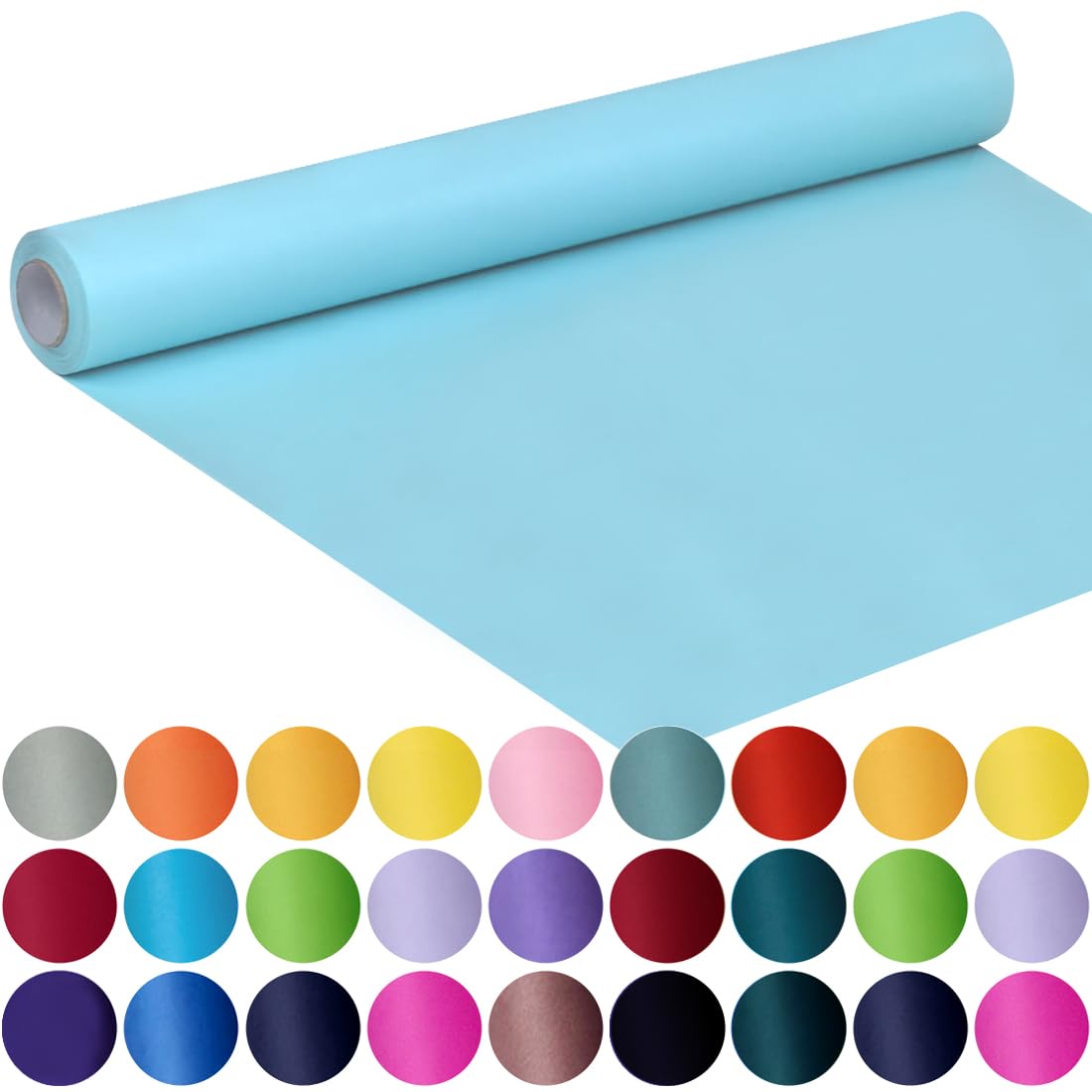 SMART&CASUAL 36" x 1,500" (125') Brown Kraft Craft Paper Roll for Gift Wrapping Bulletin Board Bouquet Flower Art Packing Parcel Table Covering 70GSM 50LB (Brown, 36" x 125') Jansha Store