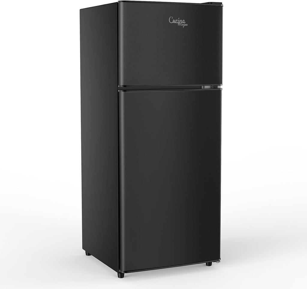 Cucina Magica Mini Fridge with Freezer, 3.8 Cu.Ft Small Fridge, Dorm Fridge Jansha Store