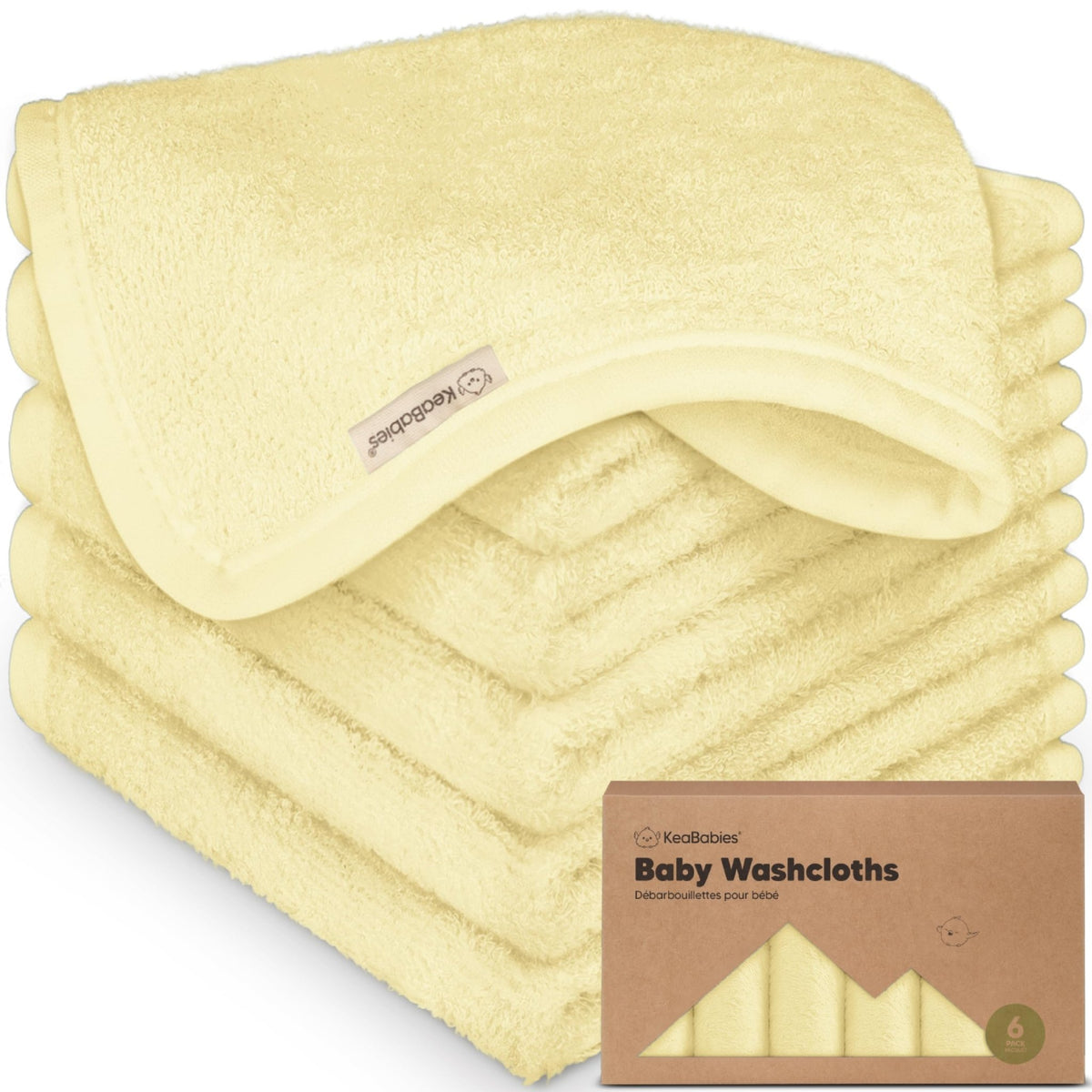 6-Pack Baby Washcloths, Soft Absorbent Washcloths for Face, Body (Rosy) - Jansha Store