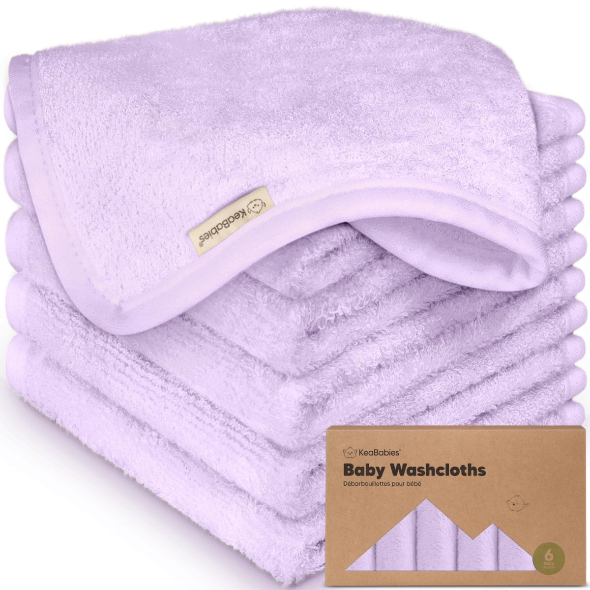 6-Pack Baby Washcloths, Soft Absorbent Washcloths for Face, Body (Rosy) - Jansha Store