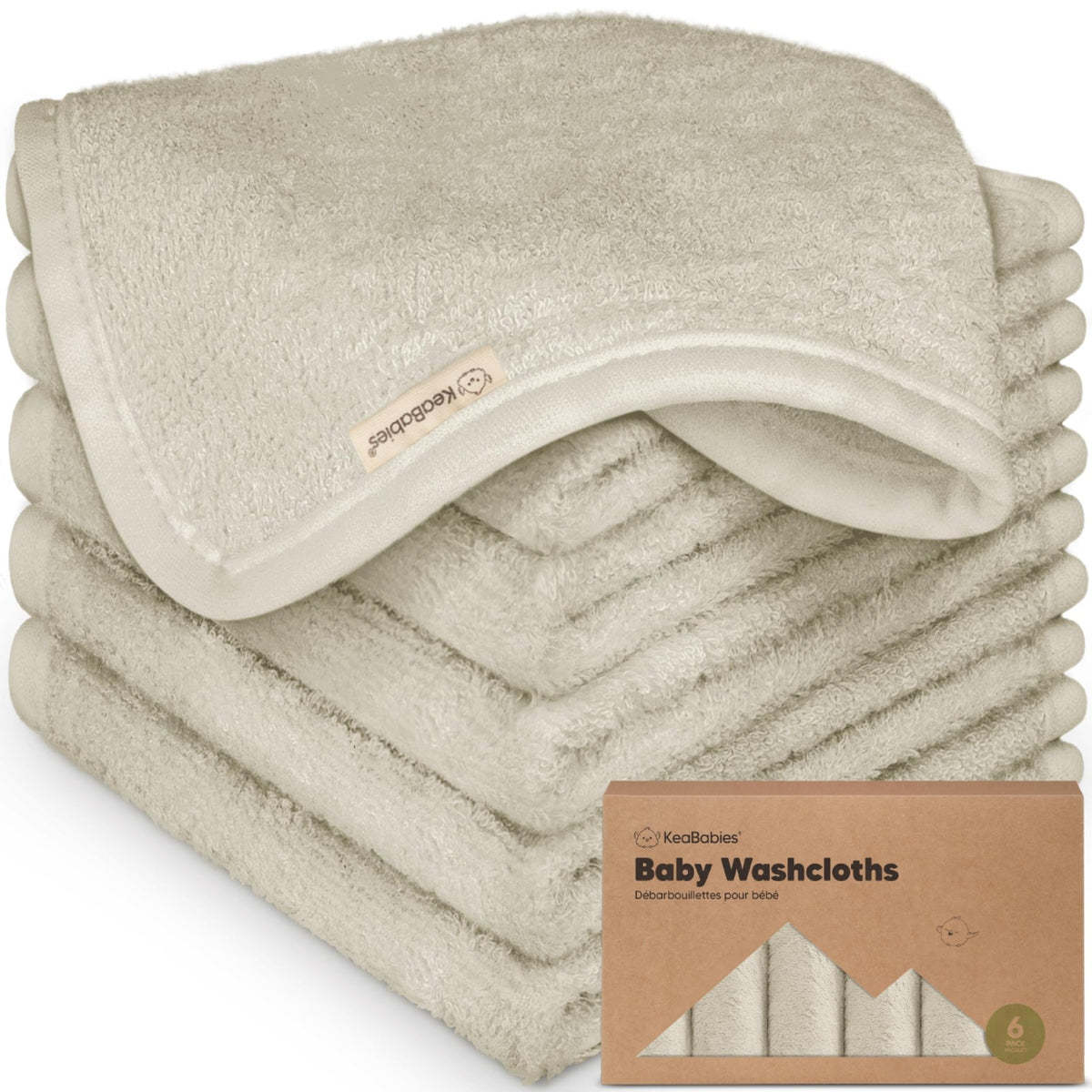 6-Pack Baby Washcloths, Soft Absorbent Washcloths for Face, Body (Rosy) - Jansha Store