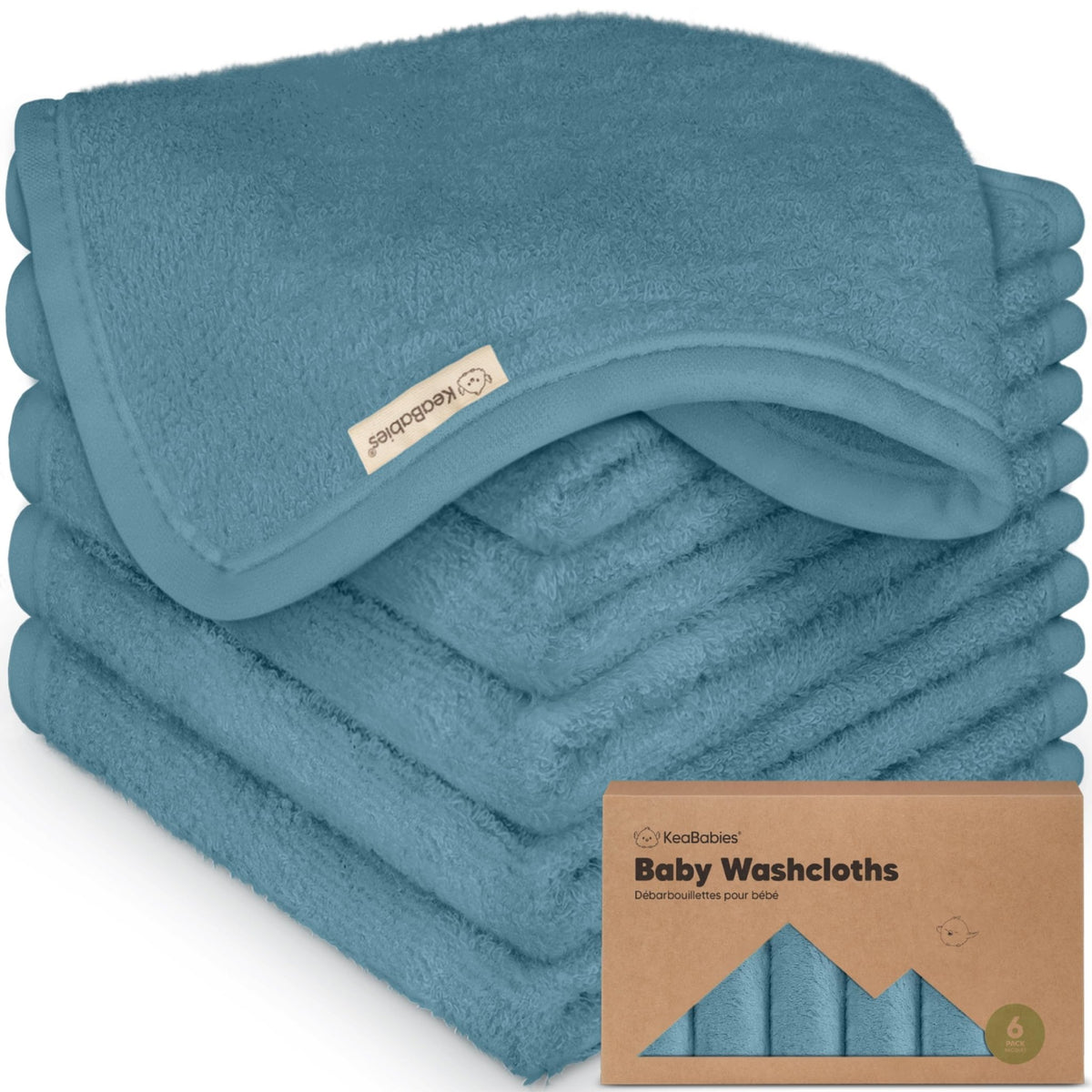 6-Pack Baby Washcloths, Soft Absorbent Washcloths for Face, Body (Rosy) - Jansha Store