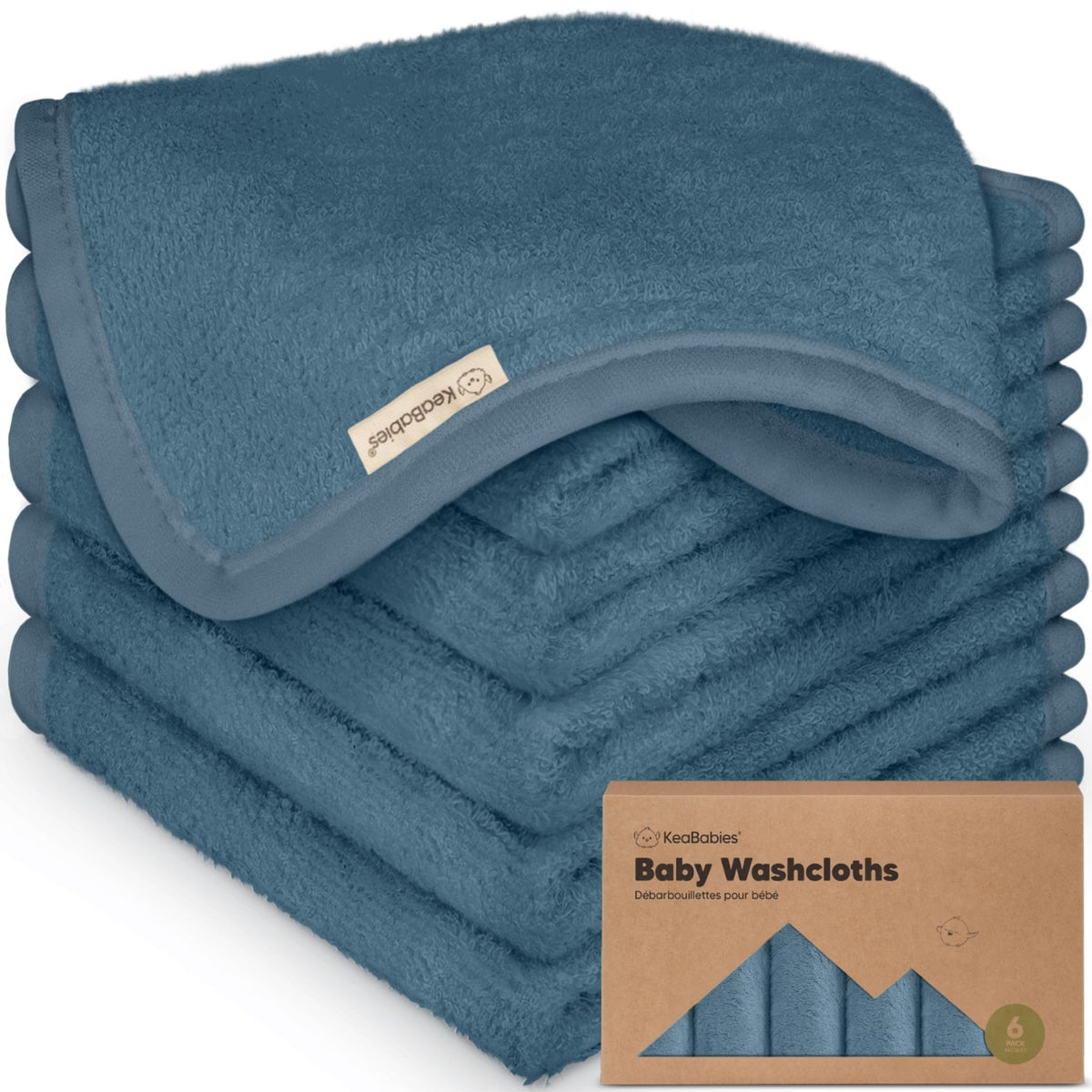 6-Pack Baby Washcloths, Soft Absorbent Washcloths for Face, Body (Rosy) - Jansha Store