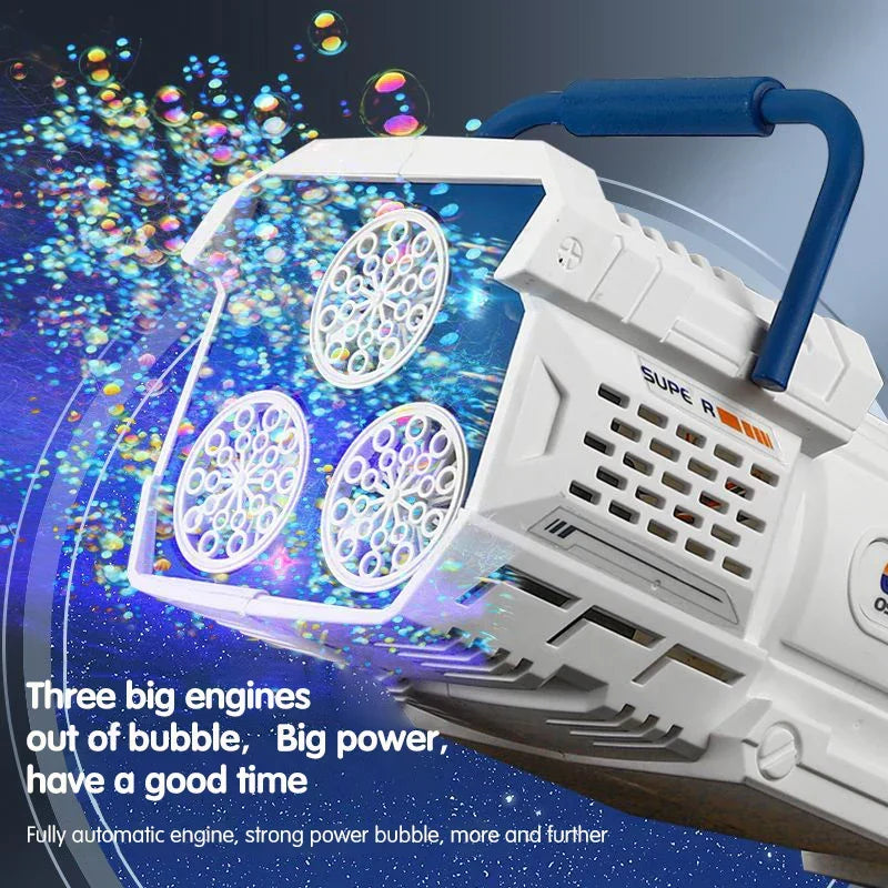60-Hole Led Light Bubble Gun Toy For Kids-2