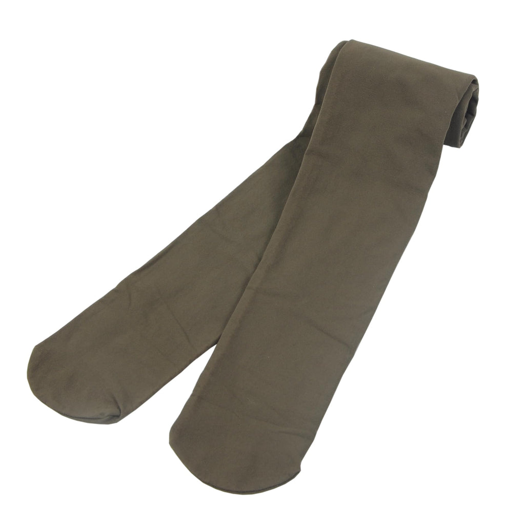 Black 80 den tights stretched to show soft opaque coverage