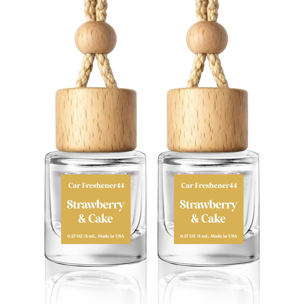 HoogaLife Car Air Freshener Diffuser 2 Pack Hanging Air Freshener Diffuser - Vanilla Cream Fragrance Oil Air D iffuser for Car, 45+ days Long Lasting Fragrance Made in USA C ar Air Fresheners (V54) Jansha Store