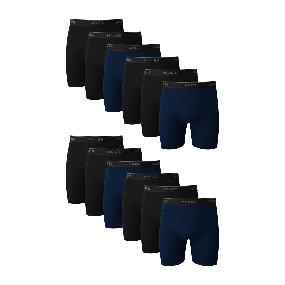 Side angle of men's boxer briefs highlighting the moisture-wicking cotton panel