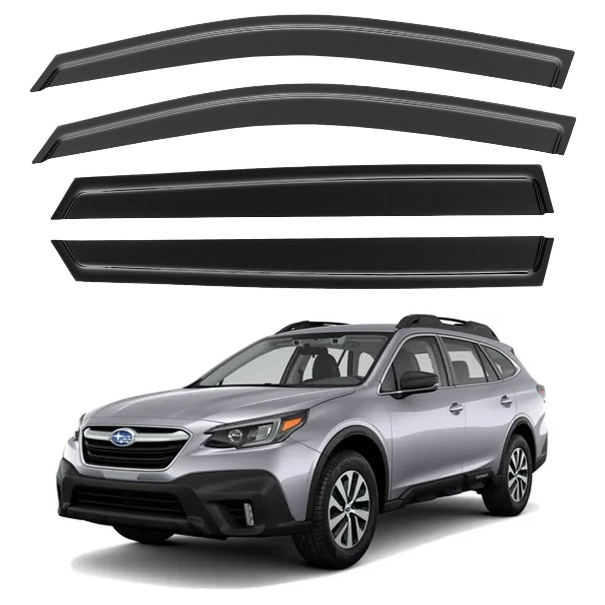 Window Visors Rain Guards for 2015-2026 Ford F150 Crew/SuperCrew Cab Jansha Store