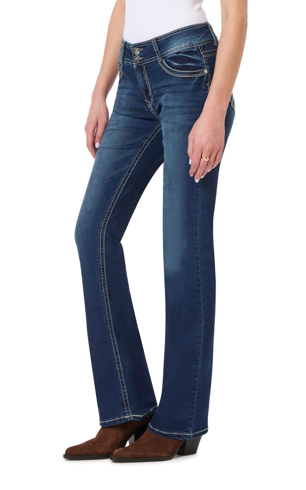 WallFlower Luscious Curvy Bootcut Jeans for Women, Sizes 0-24 Jansha Store