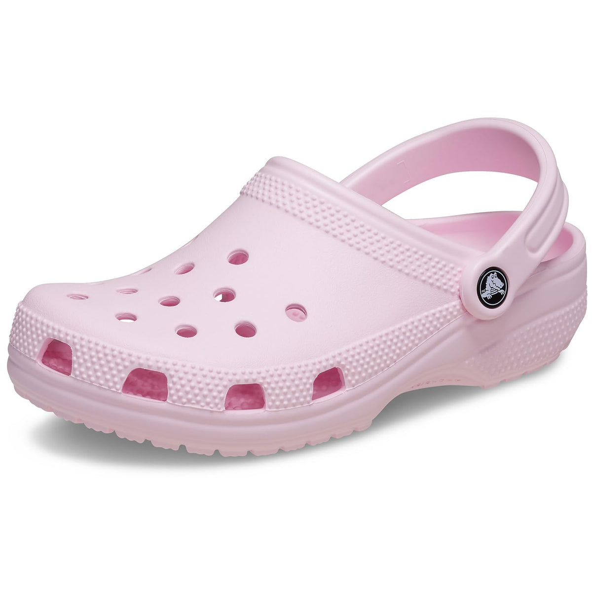 Classic clog photographed flat, showing the full length of the upper and sole