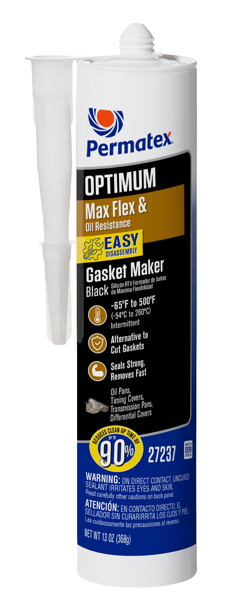 Permatex 82180 Ultra Black Maximum Oil Resistance RTV Silicone Gasket Maker, Sensor Safe and Non-Corrosive, for High Flex and Oil Resistant Applications 3 oz Jansha Store