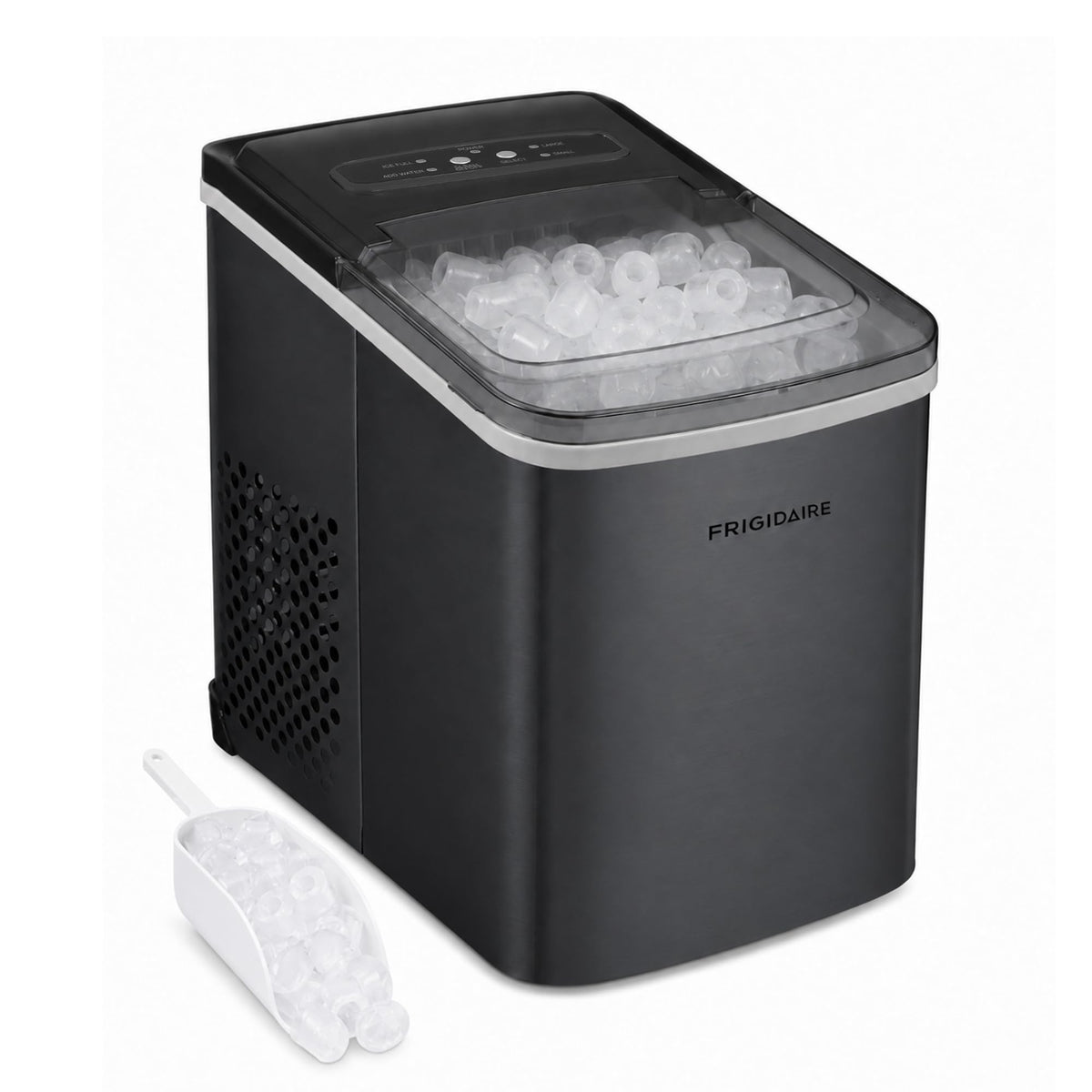 Frigidaire 26 Lbs per Day Portable Compact Maker, Ice Making Machine, Stainless, Medium Jansha Store