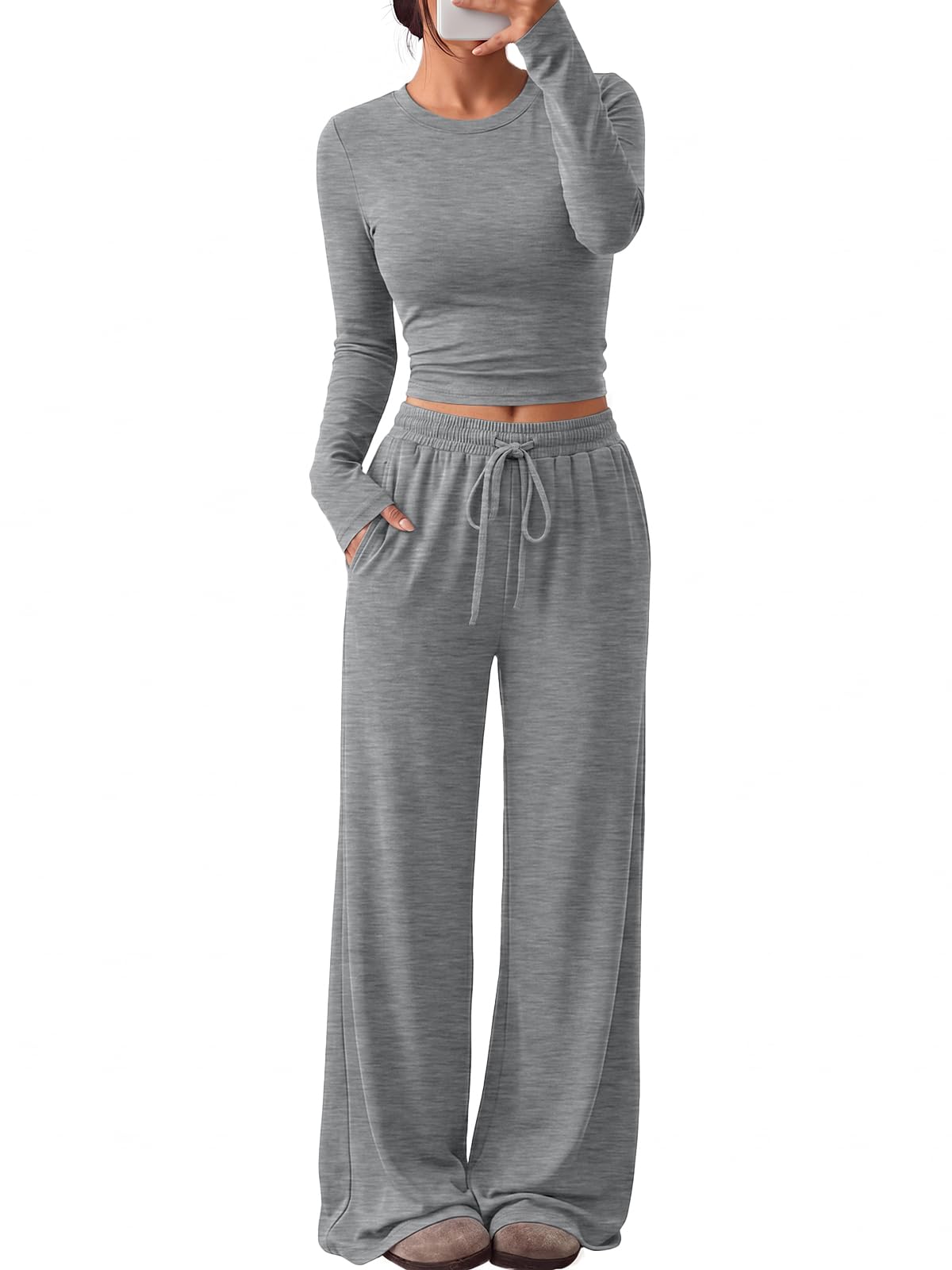 Lounge set top shown from the back with relaxed drape