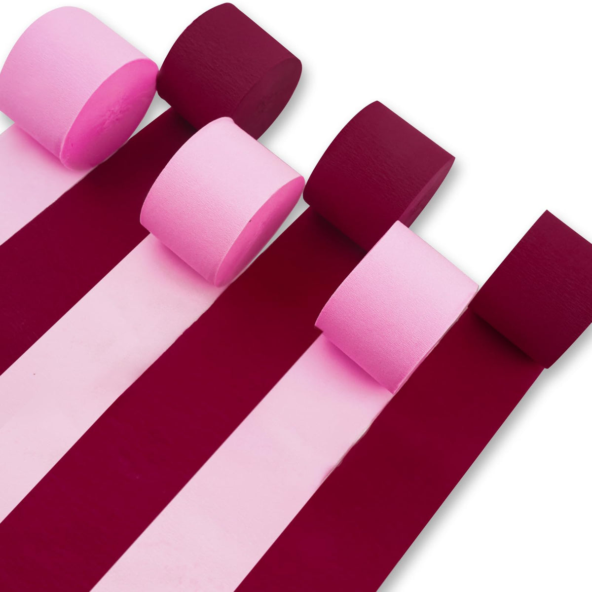 PartyWoo Pastel Crepe Paper Streamers 6 Rolls 492 FT Streamers Jansha Store