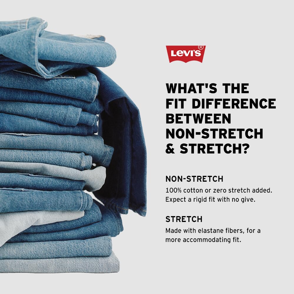 Men's 505 regular fit jeans shown rolled at the cuff, hem detail