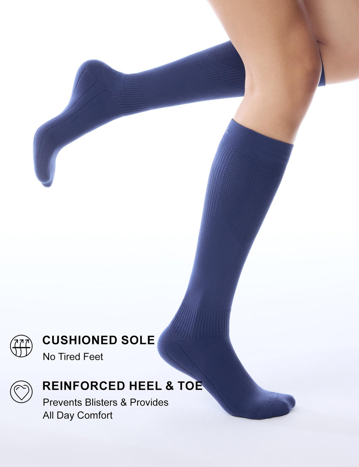 FITRELL 3 Pairs Compression Socks for Women and Men 20-30mmHg-Circulation Support Socks Jansha Store