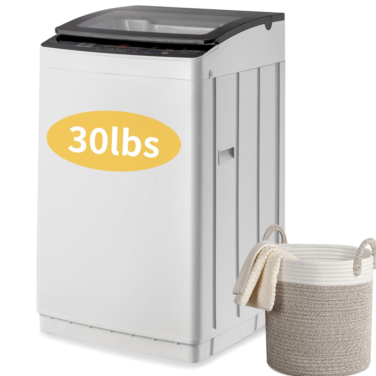 Winado 17.6LBS Full Automatic Portable Washing Machine with Drain Pump Jansha Store