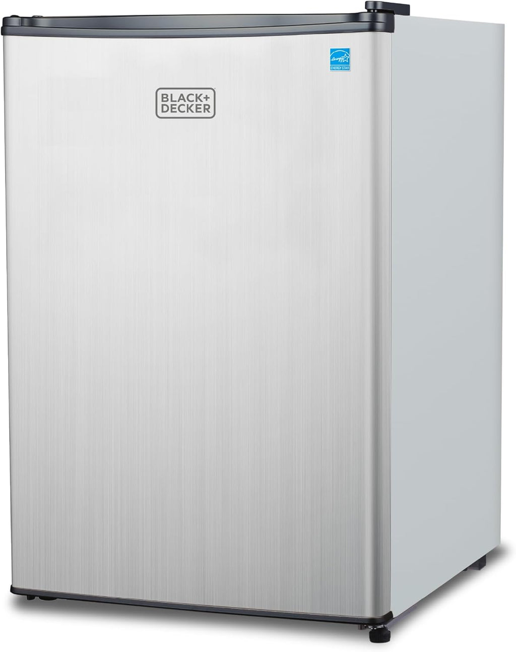 BLACK+DECKER 2.5 Cu. Ft. Compact Refrigerator, BCRK25V, Stainless Look Jansha Store