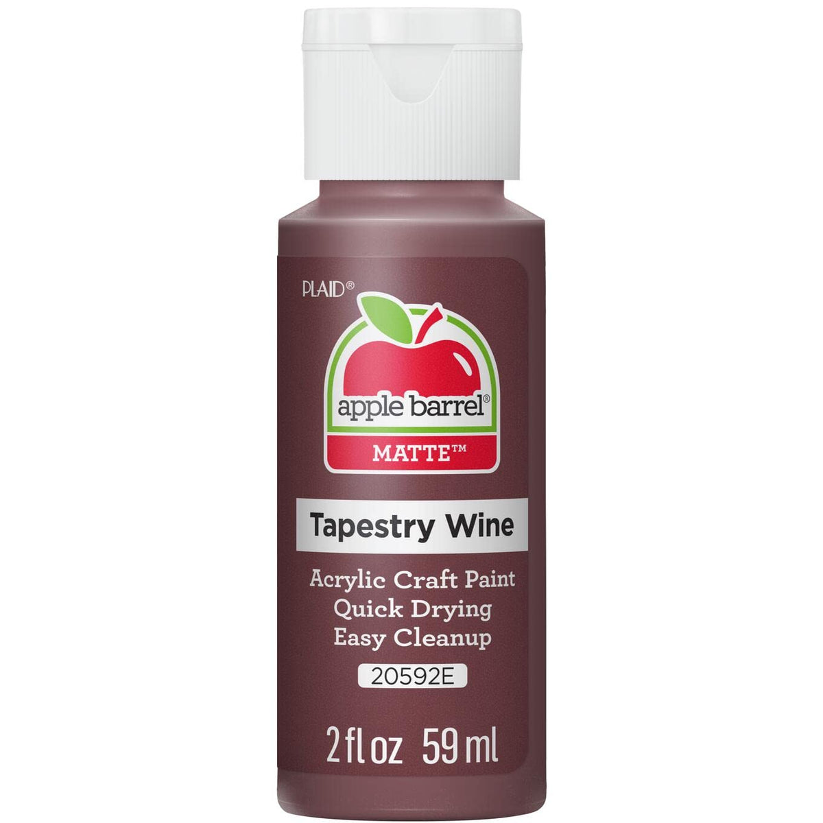 Apple Barrel Acrylic Paint in Assorted Colors (2 Ounce), 20503 White Jansha Store