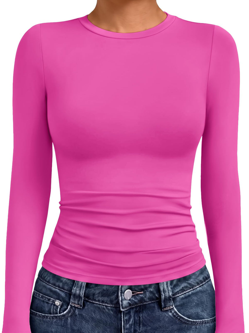 Long sleeve detail of the women's compression underscrub top